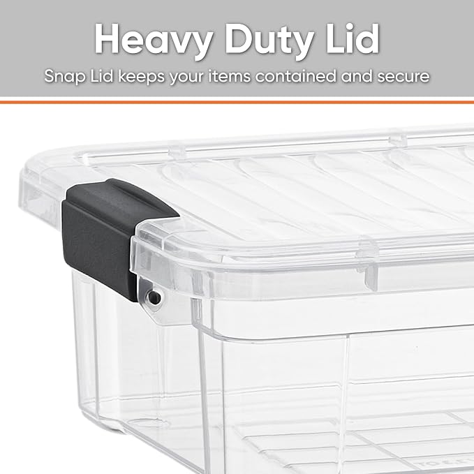 Superio Clear Plastic Storage Bins - Image 3