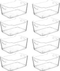 Clear Plastic Storage Bins for Kitchen Organization or Pantry Organizers and by CONTROLKITCHEN