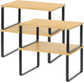 NEX Kitchen Cabinet and Counter Shelf Organizer, Stackable & Expandable by NEX