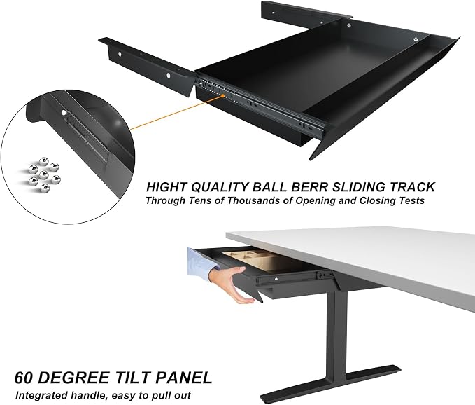 Large Under Desk Mounted Sliding Drawer - Image 8