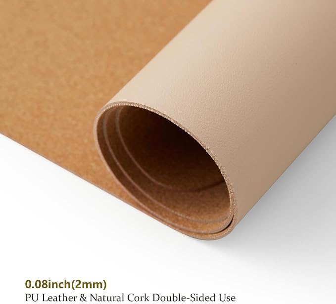 Cork Desk Mat - Dual-Sided Desk Pad - Image 3