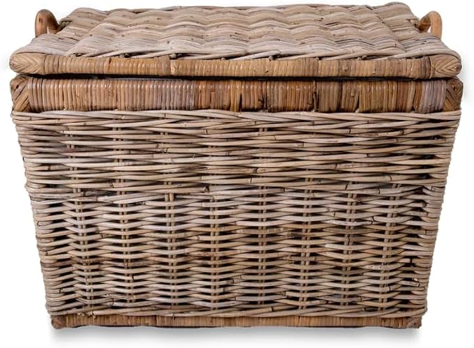 The Basket Lady Lift-Off Lid Wicker Storage Basket, 24.5 in L x 18 in W x 17.5 - Image 4