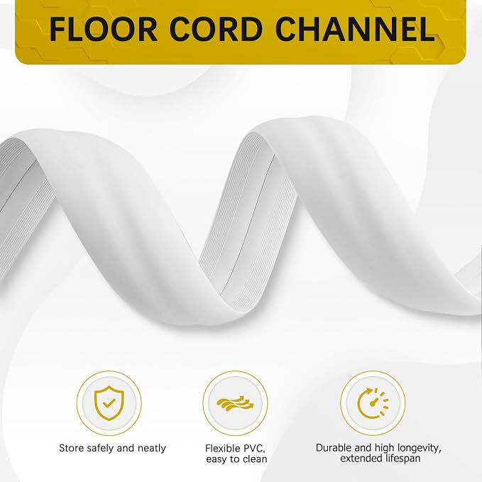 Floor Cord Cover 3.3FT Cord Covers - Image 3