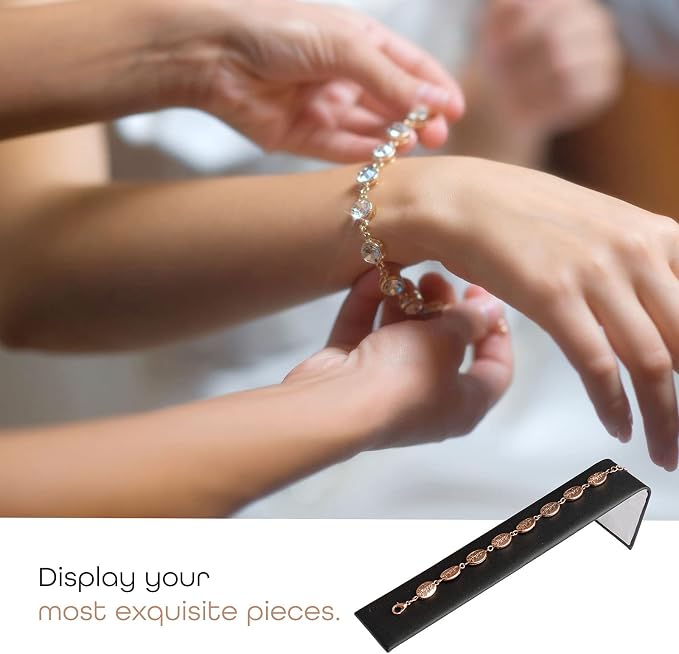 Novel Box 6 Pack Bracelet/Watch Ramp Black Leatherette 2x8.25x2 Inches - Image 5