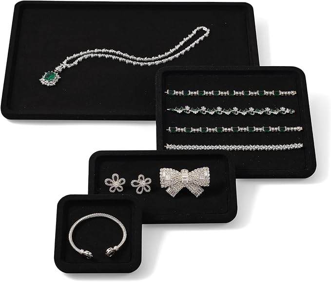 Microfiber Jewelry Display Flat Tray - Image 3