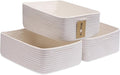 Large Shallow Organizing Baskets 15x11x5.1 Inches by MiniArkStorageBasketsHome