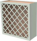 Solid Wood RTA Wine Bottle Rack Wall Cabinet by CozyHommie