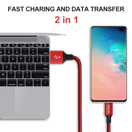 etguuds USB A to USB C Cable 5-Pack, Fast Charging Type C Charger Cord - Image 4