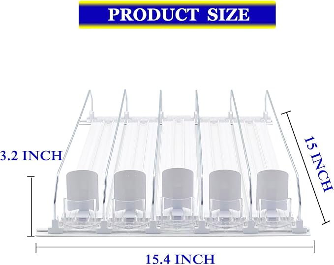 AMLLLC Drink Dispenser for Fridge, Automatic Pusher Glide Soda Can Dispenser - Image 3