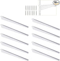 10 Pack 13‑Inch Adjustable Wire Shelf Brackets – Heavy‑Duty Double‑Track Closet by Unknown