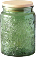 Green Glass Canister, Candy Jar by ANSQU