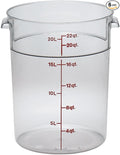 Cambro 22 qt Round Polycarbonate Food Storage Container by CambroManufacturing