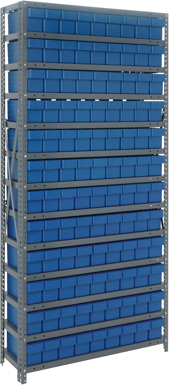Quantum Storage Systems 1875-604BL Solid Heavy Duty 13 Shelves 108 Super Tuff by QuantumStorageSystems