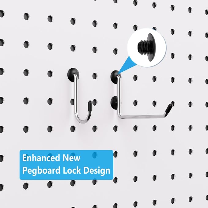 FRIMOONY Peg Board Organizer Accessories, Pegboard Hook Locks, - Image 2