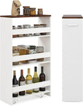 LOKO 4-Tier Rolling Storage Cart, 8 Inches Slim Kitchen Cart on Wheels by LOKO
