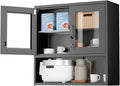 VINGLI Metal Wall Cabinet with Locking Glass Doors, Adjustable Shelf, Wall by VINGLI