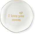 HOME SMILE I Love You Mom Ring Dish Jewelry Tray-Mother's Day Birthday Gifts by HOMESMILE