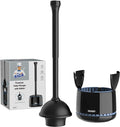 MR.SIGA Toilet Plunger with Holder, Heavy Duty Toilet Plunger and Holder Combo by MRSIGA
