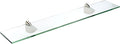 Spancraft Glass O-6x30-Brushed Steel Oriole Glass Shelf, Brushed Steel by Spancraft