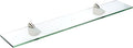 Spancraft Glass O-12x27-Brushed Steel Oriole Glass Shelf, Brushed Steel by Spancraft