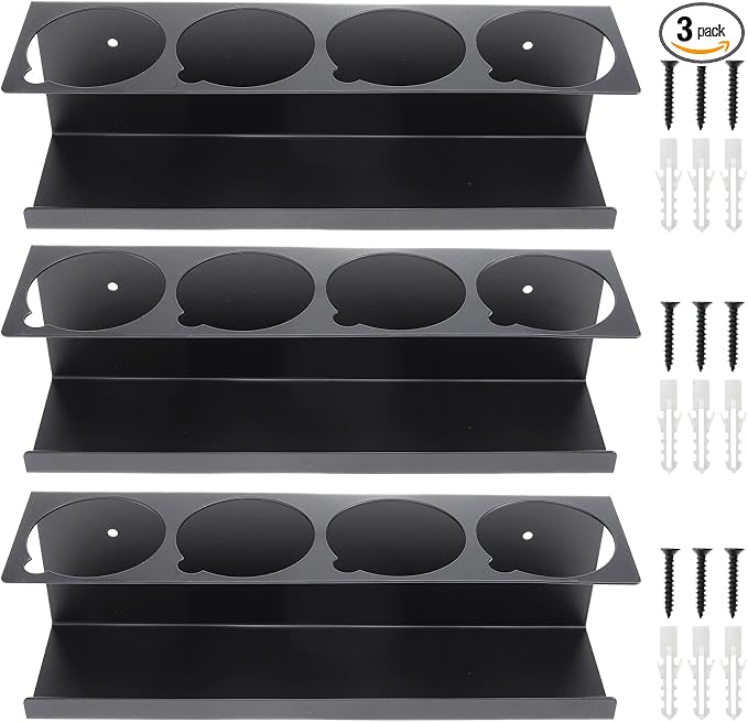RealPlus Aerosol Spray Can Holder Rack Organizer, 4 Can Spray Bottle Holder by RealPlus