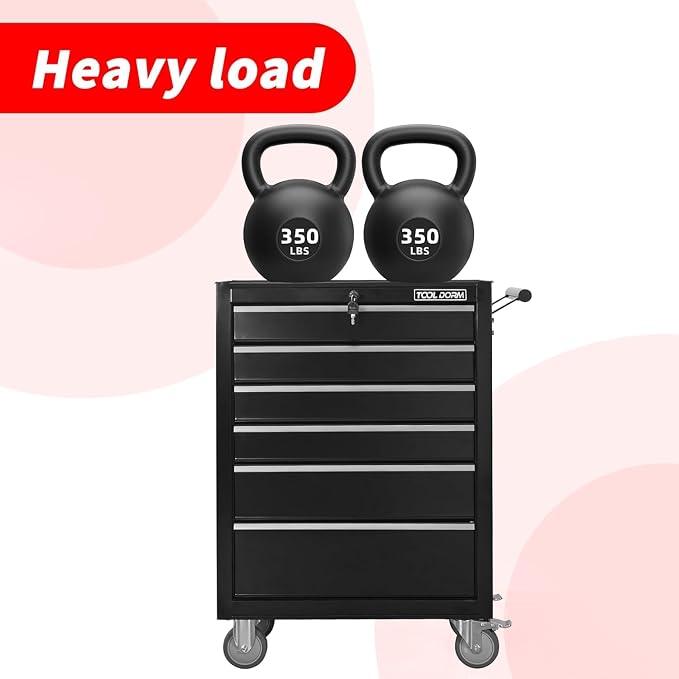 6-Drawer Rolling Tool Chest - Image 9