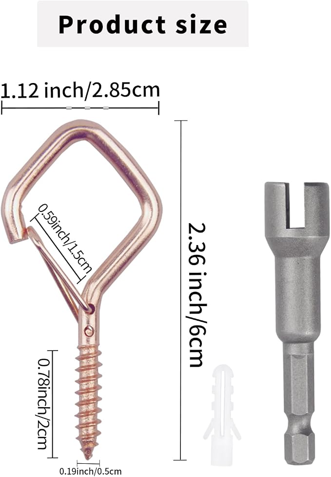 35PCS Eye Screw Hooks for Hanging Heavy Duty - Image 7