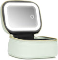 Small Makeup Bag with Led Mirror, Mini Travel Make up Bag 3 Light Modes by Extrei+Gent