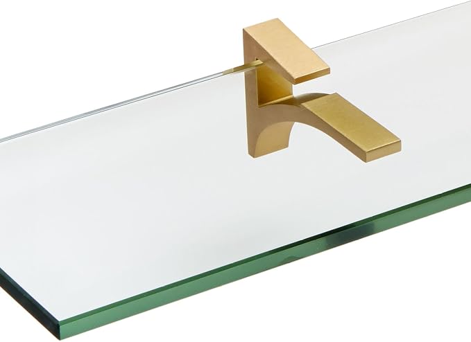 Spancraft Glass C-4.75x24-Brushed Bronze Cardinal Glass Shelf, Brushed Bronze - Image 2