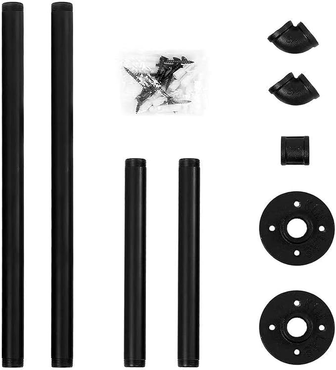 Oroonoko 36inch Industrial Pipe Clothes Rack Wall Mount - Image 4