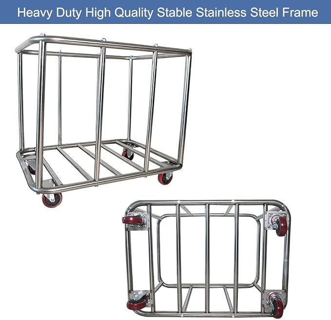 Commercial Laundry Cart With Wheels - Image 5
