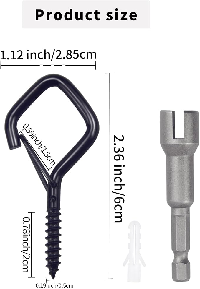 35 PCS Eye Screw Hooks for Hanging Heavy Duty - Image 2