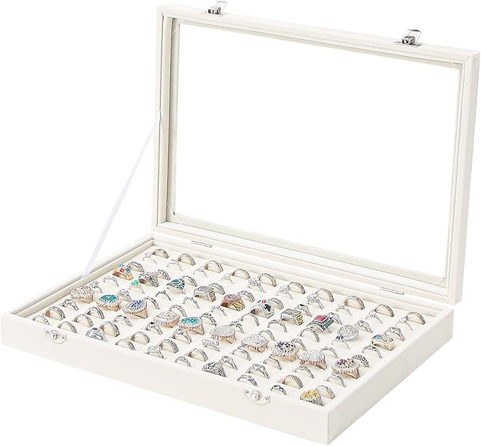Coward Ring Organizer Jewelry Box by FocusOnJewelryDisplay15yrs