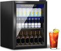 Beverage Refrigerator Cooler, 72 Can Mini Fridge Glass Door by Unknown