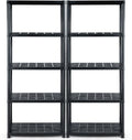 IRONMAX 5-Tier Garage Shelving Unit, Plastic Storage Rack by IRONMAX