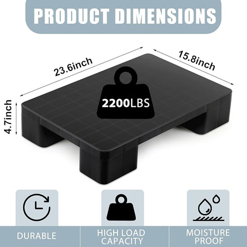 1 Pcs Plastic Pallet for Basement Storage Easy Stack Lightweight Floor Pallet - Image 2