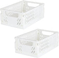 Tixill 2-Pack Mini Foldable Plastic Baskets by TixillMiniPlasticBasket