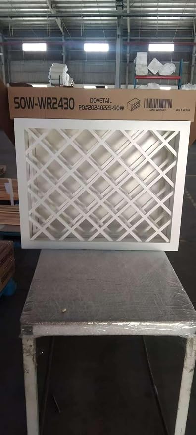 Solid Wood RTA Wine Bottle Rack Wall Cabinet - Image 6