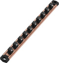 WORKPRO Magnetic Socket Organizer, 1/2-Inch Drive Aluminum Alloy Socket Rail by WORKPRO