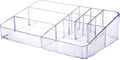 Clear Makeup Organizer, Makeup Brushes Storage Case, Cosmetic Display Case Tray by PeoTRIOL