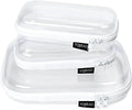 3 Pack Clear Hard Shell Zipper Case by Unknown