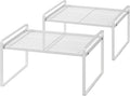 2Pack Kitchen Cabinet Shelf Counter Organizer Rack Pantry Storage Bathroom by Shantton