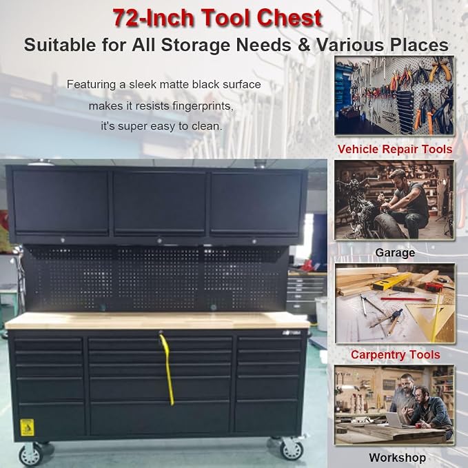 2 Pack - 72" Rolling Tool Chest - Image 6