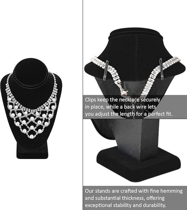 MOOCA Jewelry Display Set, Necklace Display Bust, Earring Organizer, Ring - Image 3