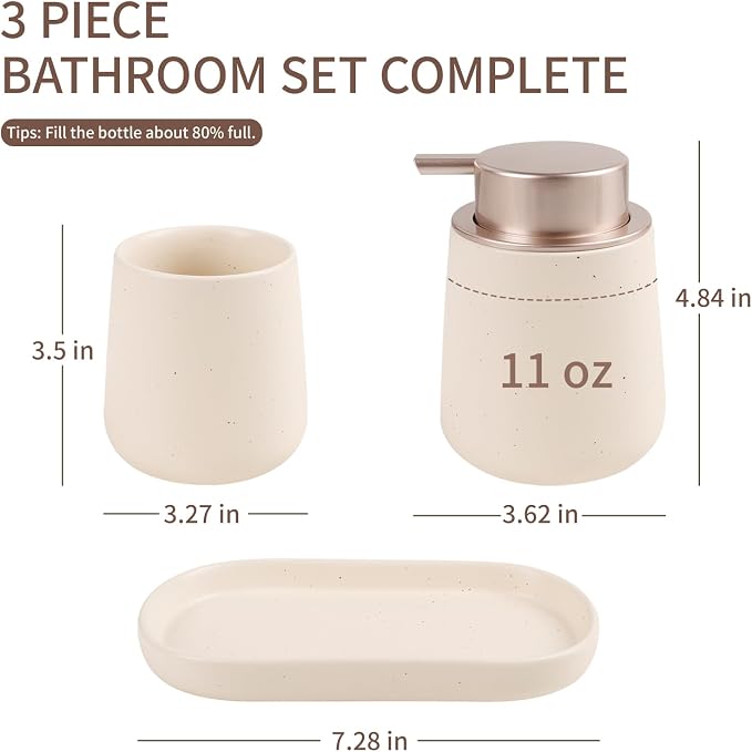 BosilunLife Bathroom Accessories Set 3 pcs - Image 2
