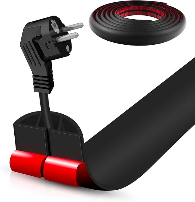 Floor Cord Cover Self Adhesive Cord Hider, 20FT Cable Management, Extension by DBHXXMB-HH