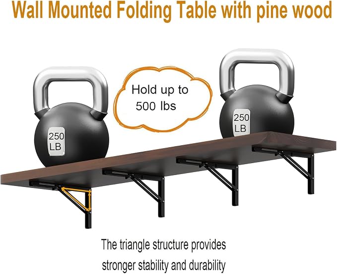 IAE Floating Wall Mounted Folding Table Desk - Image 5