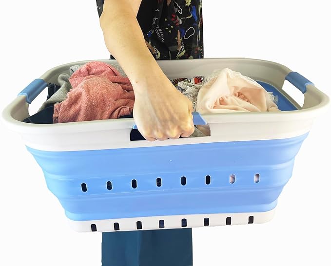 SAMMART 42L Collapsible Plastic Laundry Basket - Image 8