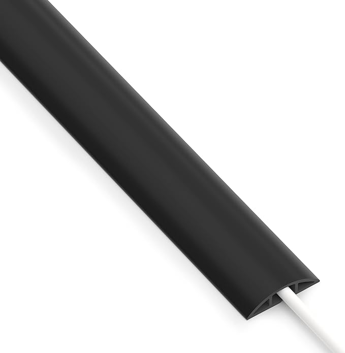ZhiYo 3.6ft Cord Covers for Wires on Floor, Cord Hider Floor Hide Extension by ZhiYo