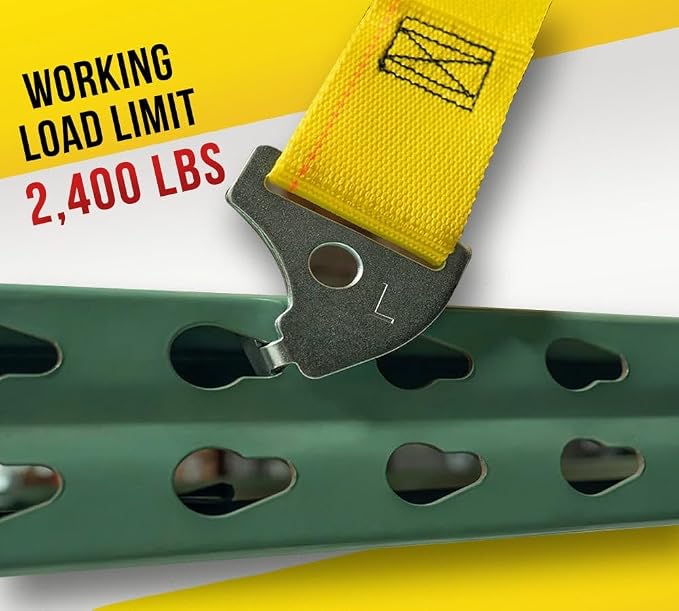 Mytee Products 4 Pack 2"x122.5" Pallet Rack Safety Straps - Image 4